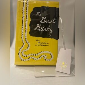 KATE SPADE Great Gatsby Yellow Book Of the Month Volume 1 Novel Clutch Purse.